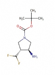 tert-butyl (3S,4R)-3-amino-4-(difluoromethyl)pyrrolidine-1-carboxylate