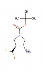 tert-butyl (3R,4S)-3-amino-4-(difluoromethyl)pyrrolidine-1-carboxylate
