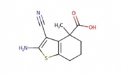 2-amino-3-cyano-4-methyl-4,5,6,7-tetrahydrobenzo[b]thiophene-4-carboxylic acid
