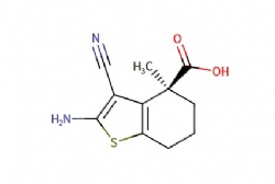 (S)-2-amino-3-cyano-4-methyl-4,5,6,7-tetrahydrobenzo[b]thiophene-4-carboxylic acid
