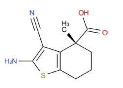 (R)-2-amino-3-cyano-4-methyl-4,5,6,7-tetrahydrobenzo[b]thiophene-4-carboxylic acid