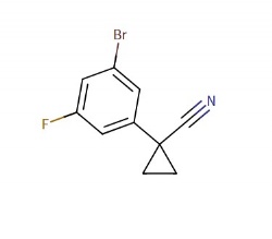 1-(3-bromo-5-fluorophenyl)cyclopropane-1-carbonitrile