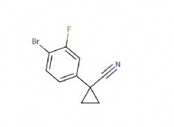 1-(4-bromo-3-fluorophenyl)cyclopropane-1-carbonitrile