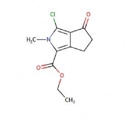 ethyl 3-chloro-2-methyl-4-oxo-2,4,5,6-tetrahydrocyclopenta[c]pyrrole-1-carboxylate