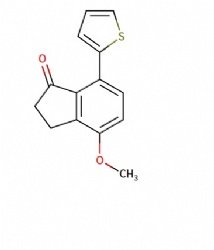 4-methoxy-7-(thiophen-2-yl)-2,3-dihydro-1H-inden-1-one