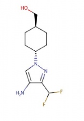 trans-4-(4-amino-3-(difluoromethyl)-1H-pyrazol-1-yl)cyclohexyl)methanol