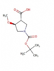 (3R,4S)-1-(tert-butoxycarbonyl)-4-methoxypyrrolidine-3-carboxylic acid