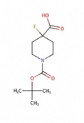 1-(tert-butoxycarbonyl)-4-fluoropiperidine-4-carboxylic acid