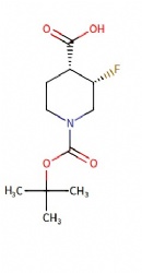 cis-1-(tert-butoxycarbonyl)-3-fluoropiperidine-4-carboxylic acid
