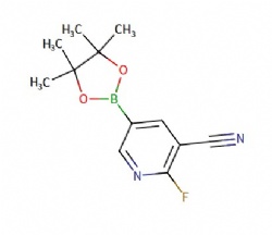 2-fluoro-5-(4,4,5,5-tetramethyl-1,3,2-dioxaborolan-2-yl)nicotinonitrile