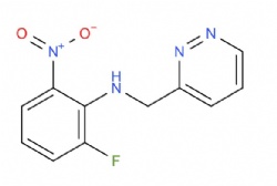 2-fluoro-6-nitro-N-(pyridazin-3-ylmethyl)aniline