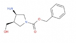 benzyl (3R,4R)-3-amino-4-(hydroxymethyl)pyrrolidine-1-carboxylate