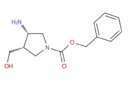benzyl cis-3-amino-4-(hydroxymethyl)pyrrolidine-1-carboxylate