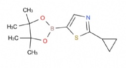 2-cyclopropyl-5-(4,4,5,5-tetramethyl-1,3,2-dioxaborolan-2-yl)thiazole