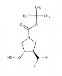 tert-butyl (3S,4S)-3-(difluoromethyl)-4-(hydroxymethyl)pyrrolidine-1-carboxylate