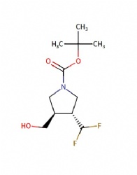 tert-butyl (3R,4R)-3-(difluoromethyl)-4-(hydroxymethyl)pyrrolidine-1-carboxylate