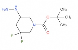 tert-butyl 3,3-difluoro-5-hydrazineylpiperidine-1-carboxylate