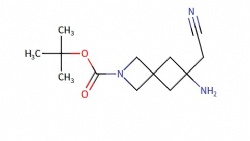 tert-butyl 6-amino-6-(cyanomethyl)-2-azaspiro[3.3]heptane-2-carboxylate