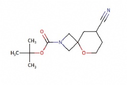 tert-butyl 8-cyano-5-oxa-2-azaspiro[3.5]nonane-2-carboxylate