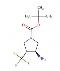 tert-butyl (3S,4R)-3-amino-4-(trifluoromethyl)pyrrolidine-1-carboxylate