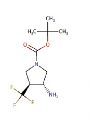 tert-butyl (3R,4S)-3-amino-4-(trifluoromethyl)pyrrolidine-1-carboxylate