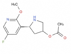 [(5R)-5-(5-fluoro-2-methoxypyridin-3-yl)pyrrolidin-3-yl] acetate