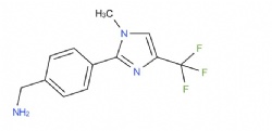 (4-(1-methyl-4-(trifluoromethyl)-1H-imidazol-2-yl)phenyl)methanamine