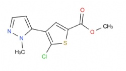 methyl 5-chloro-4-(1-methyl-1H-pyrazol-5-yl)thiophene-2-carboxylate