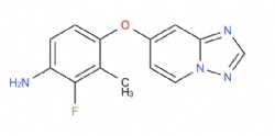 4-([1,2,4]triazolo[1,5-a]pyridin-7-yloxy)-2-fluoro-3-methylaniline