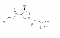 O1-tert-butyl O3-ethyl (3S,4R)-4-aminopyrrolidine-1,3-dicarboxylate