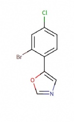5-(2-bromo-4-chlorophenyl)oxazole