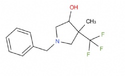1-benzyl-4-methyl-4-(trifluoromethyl)pyrrolidin-3-ol