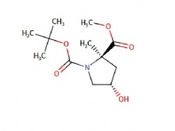 1-(tert-butyl) 2-methyl (2R,4S)-4-hydroxy-2-methylpyrrolidine-1,2-dicarboxylate