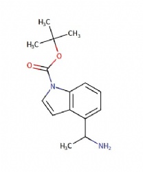 tert-butyl 4-(1-aminoethyl)-1H-indole-1-carboxylate