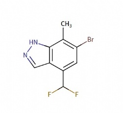 6-bromo-4-(difluoromethyl)-7-methyl-1H-indazole