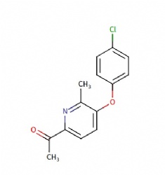 1-(5-(4-chlorophenoxy)-6-methylpyridin-2-yl)ethan-1-one