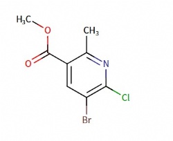 methyl 5-bromo-6-chloro-2-methylnicotinate