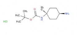 tert-butyl cis-N-(4-amino-1-methyl-cyclohexyl)carbamate hydrochloride