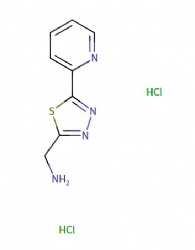 (5-(pyridin-2-yl)-1,3,4-thiadiazol-2-yl)methanamine dihydrochloride