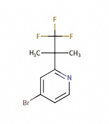 4-bromo-2-(1,1,1-trifluoro-2-methylpropan-2-yl)pyridine
