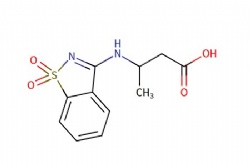 3-[(1,1-Dioxo-1,2-benzothiazol-3-yl)amino]butanoic acid