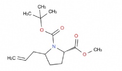 1-(tert-butyl) 2-methyl (2S)-5-allylpyrrolidine-1,2-dicarboxylate