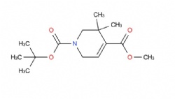 1-(tert-butyl) 4-methyl 3,3-dimethyl-3,6-dihydropyridine-1,4(2H)-dicarboxylate