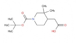 2-{1-[(tert-butoxy)carbonyl]-3,3-dimethylpiperidin-4-yl}acetic acid