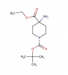 1-(tert-butyl) 4-ethyl 4-aminopiperidine-1,4-dicarboxylate