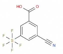 3-cyano-5-(pentafluoro-λ6-sulfaneyl)benzoic acid
