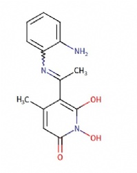 (E)-5-(1-((2-aminophenyl)imino)ethyl)-1,6-dihydroxy-4-methylpyridin-2(1H)-one