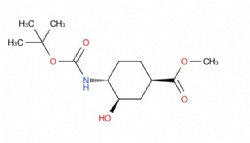 rel-methyl (1R,3R,4R)-4-((tert-butoxycarbonyl)amino)-3-hydroxycyclohexane-1-carboxylate