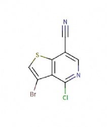 3-bromo-4-chlorothieno[3,2-c]pyridine-7-carbonitrile