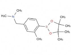 N,N-dimethyl-1-(3-methyl-4-(4,4,5,5-tetramethyl-1,3,2-dioxaborolan-2-yl)phenyl)methanamine